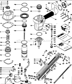 Page A Diagram and Parts List for NS289001 1998.08 Campbell Hausfeld Nailer